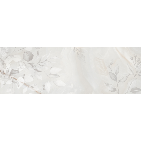 QUARTZ FLORAL GRIS 30x90 διακοσμητικό γκρι πλακίδιο floral